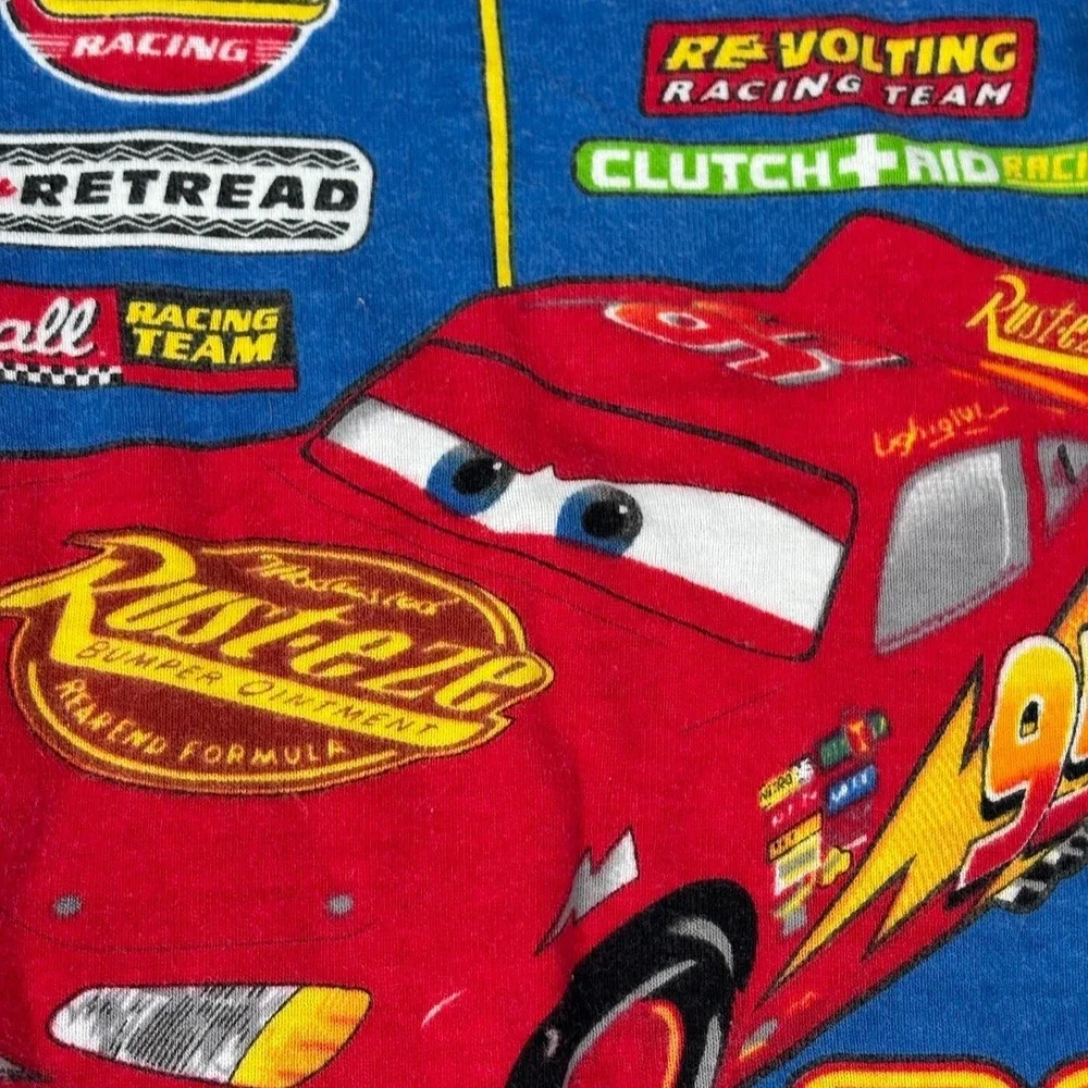 Cars Size 2T Lightning McQueen Lot‎ 4 Disney Pajamas T-shirt Shorts Kachow VTG